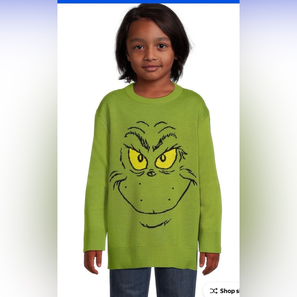 The Grinch Boys Holiday Sweater Sz XXL (16)